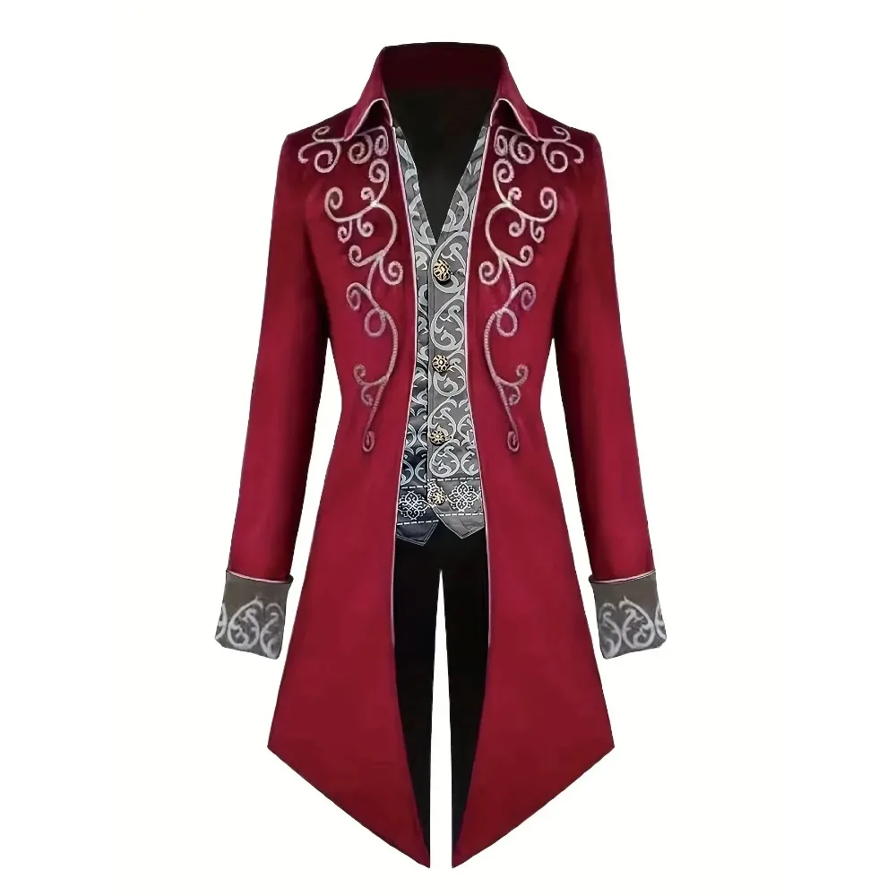 Traje Medieval Hombre Coslike Chaqueta Steapunk Vintage Para Hobre