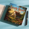 Lovely Home Coloring Book 24 Page Adult Picture Book Gift For Birthday Party Relieve Stress Kill Time Graffiti Painting Drawing 4