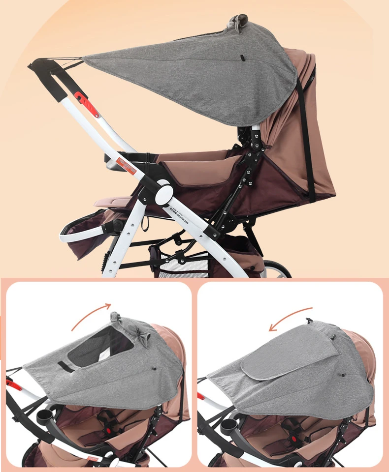 Baby Strollers near me Baby Stroller Rag Shade Blocks UV UVB Sun Rays Cover Car Awning Mosquito Insect Net Mesh RainTent Stroller Protection Accessory baby stroller accessories hooks
