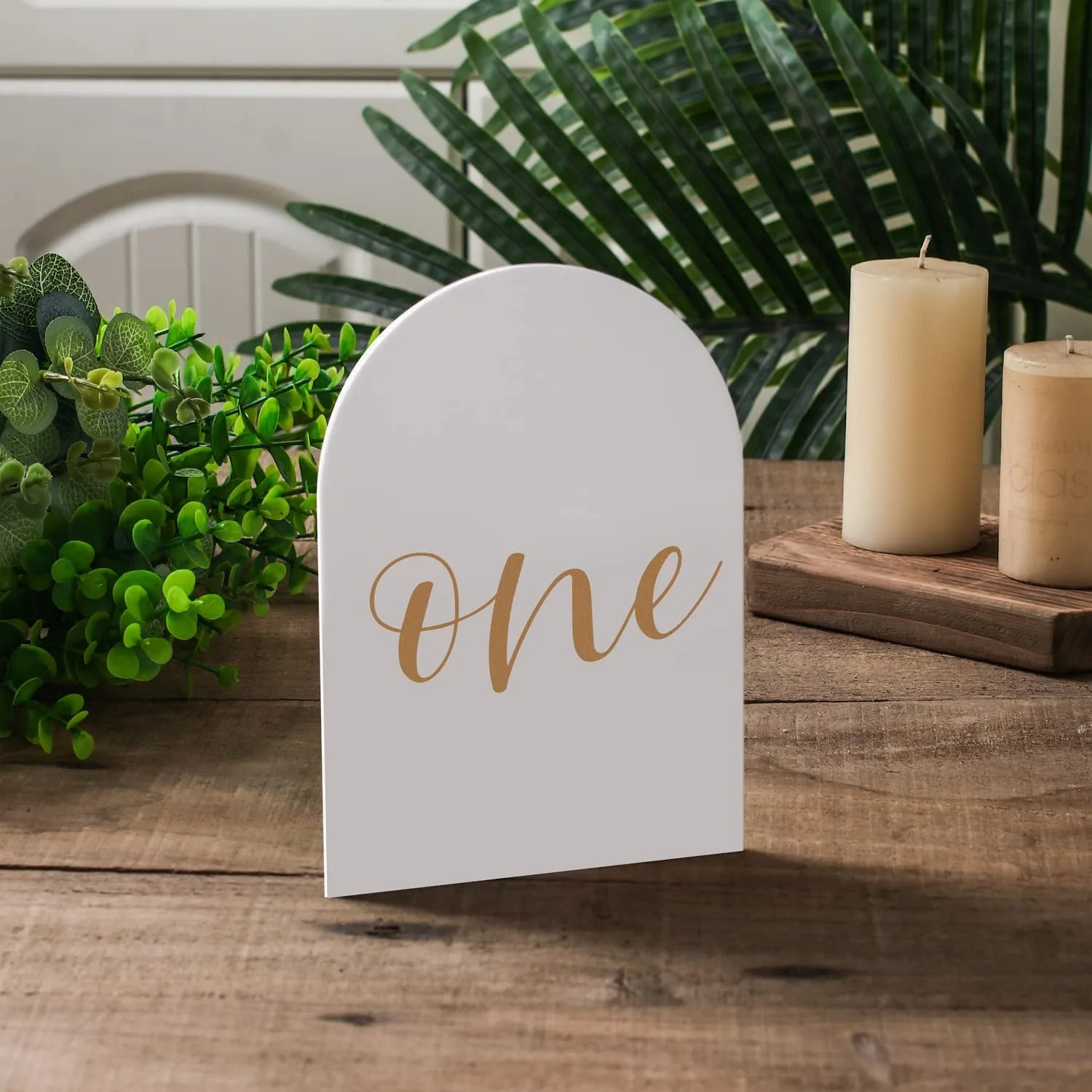 

White Blank Arch Acrylic Sign for Wedding Place Card for Party Decor Table Number Guest Name Seat Tag Craft DIY Project Display