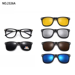 Magnetic Clip-On Polarized Sunglasses with TR90 Frame - Unisex Prescription-Ready Eyewear (SHOW AS PICTURE)