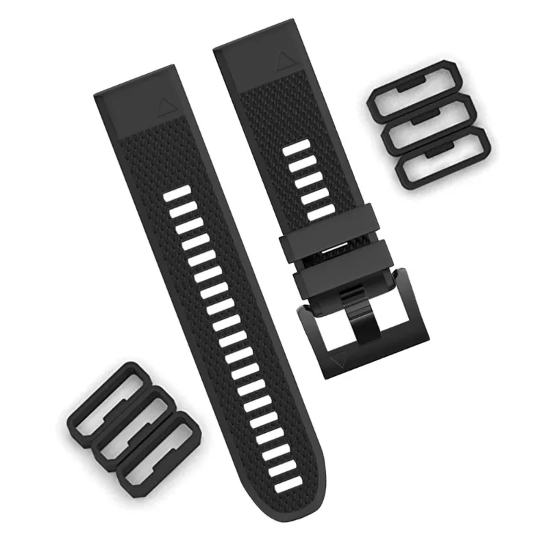 Силиконовый ремешок для Garmin Fenix7 7X 6X 6 5x5 5S 6S 7S, резиновая петля для Forerunner 935/645, аксессуары для часов