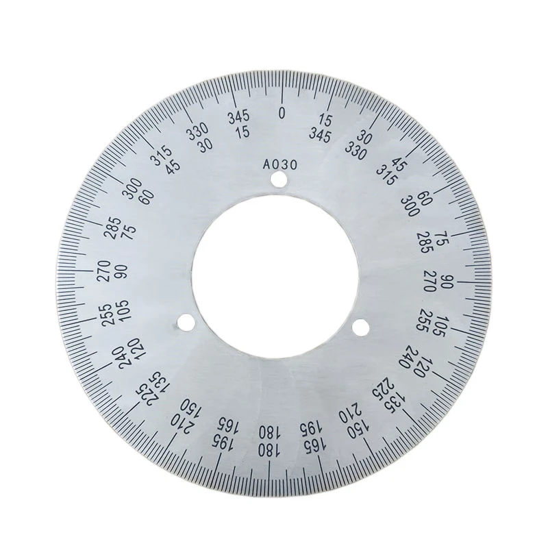 Outer Diameter 120mm Dial Scale Identification Dial Degree Graduated Circle Disk Protractor For Machine Tool Measurement Tools