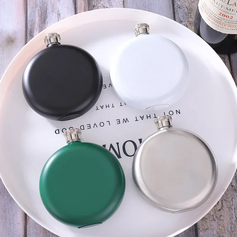 

5Oz Creative Whisky Flask Bottle Colorful Red Wine Bottle Alcohol Flask Vodka Hip Flask Bridesmaid Gift Drinkware