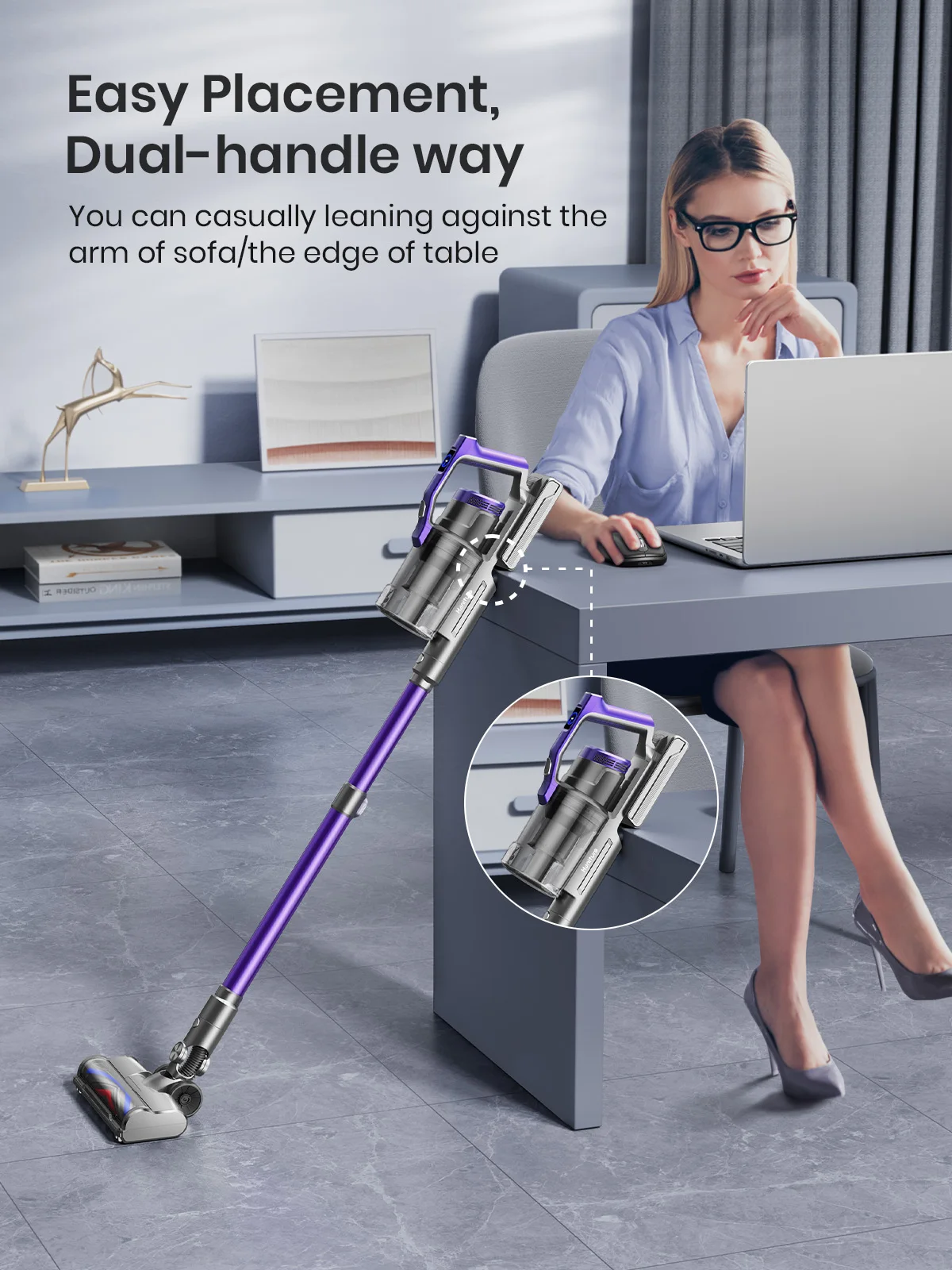 Honiture Cordless Vacuum Cleaner 450W 33000PA Handheld Removable Battery  Wireless for Carpet Pet Hair Smart Home Appliance - AliExpress