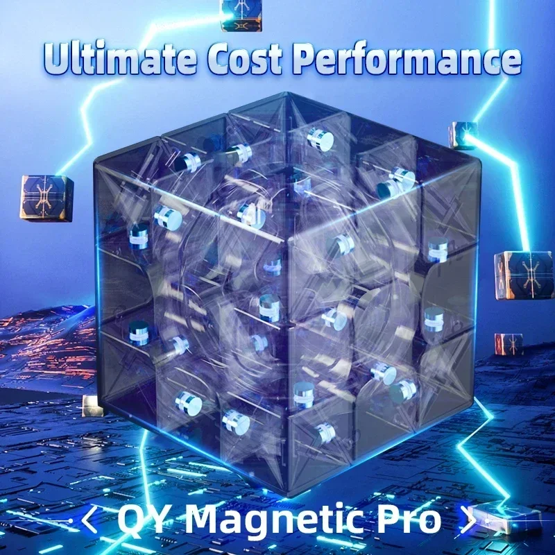 QiYi MS Maglev UV 3x3 Magnetic Speed Cube M Pro Stickerless 3x3x3 Pyraminx Speedcube Puzzle Toys fidget toys,puzzle toys,puzzle cube,magic puzzle cube