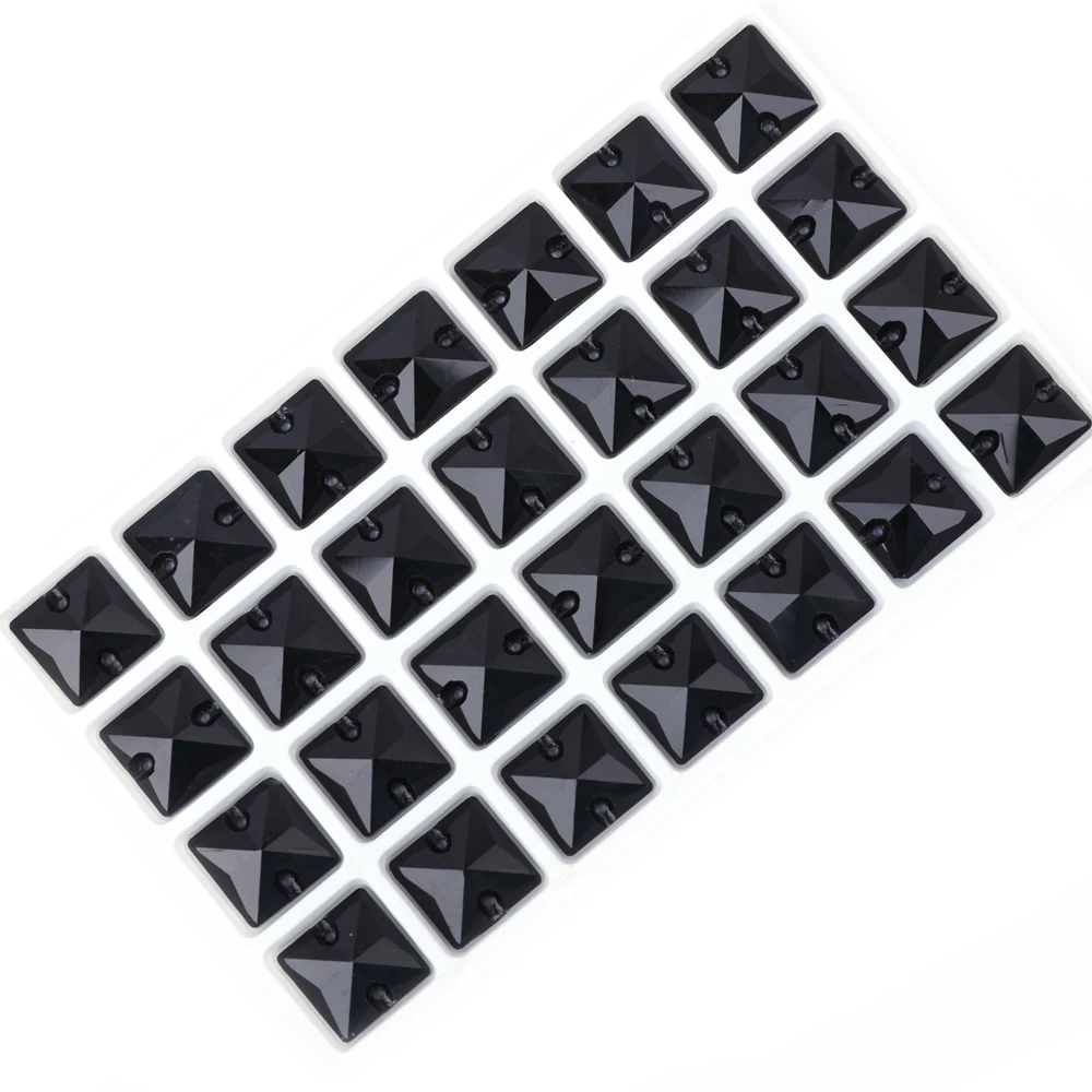 Vc nähen auf Strass quadratische Form Kristalle Flatback Kristalle für Kleidung Muschel perlen für Brautkleider Dekoration DIY – Detail 11