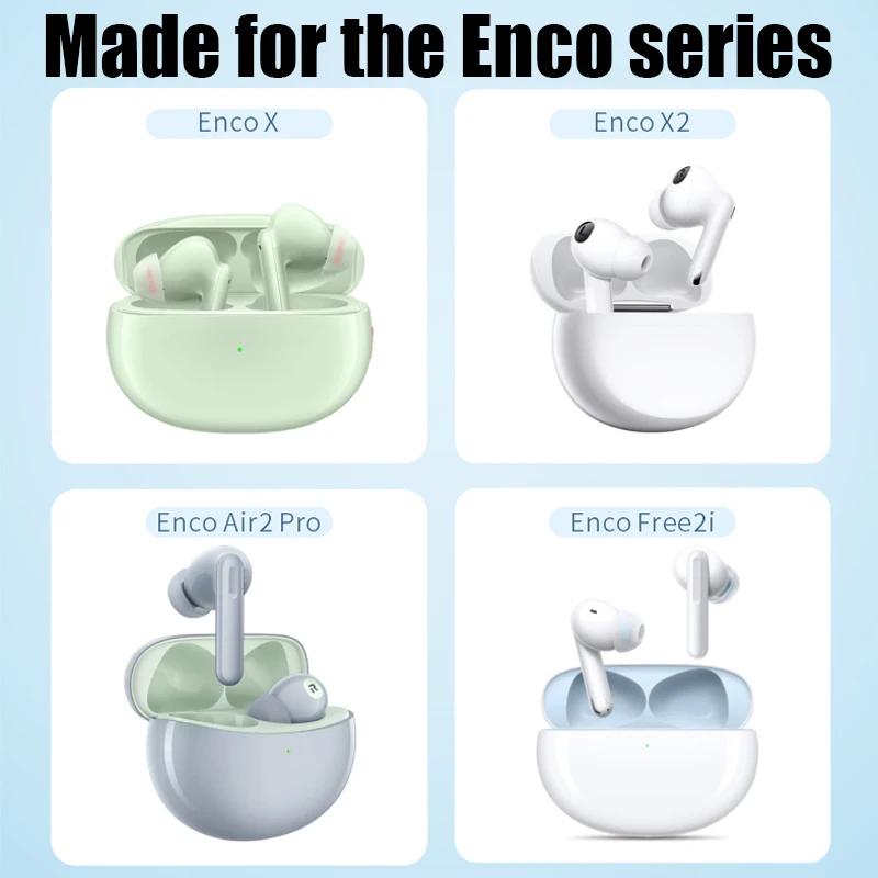 Latex Ear Tips for Oppo Enco X2 Anti-drop Anti-allergic Ear Plugs for OPPO Enco Series Replacement Noise Cancelling EarBuds