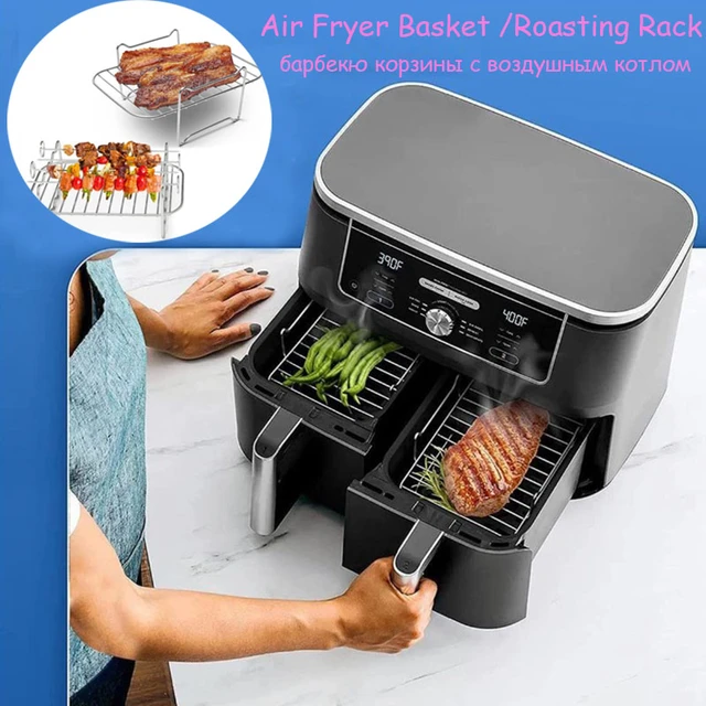 Silicone Air Fryers Basket Replacemen Grill Pan Air Fryer Pot Kitchen  Gadgets Environmentally for Family Baking Camping Barbecue - AliExpress