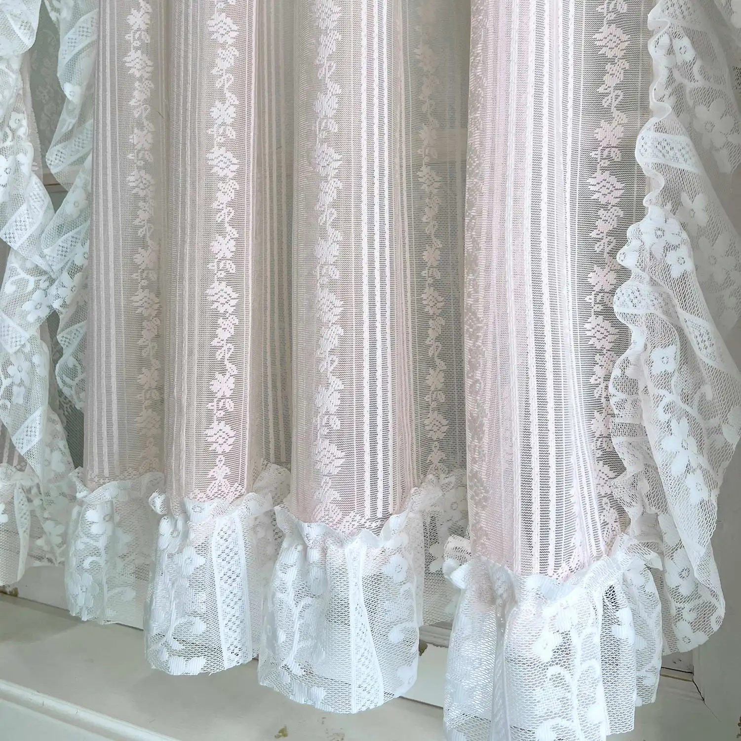 Tenda A Pannello In Tulle Trasparente Con Fiori Rosa – Halogamp, 160x250 Cm, Per Soggiorno E Camera Da Letto, Viola