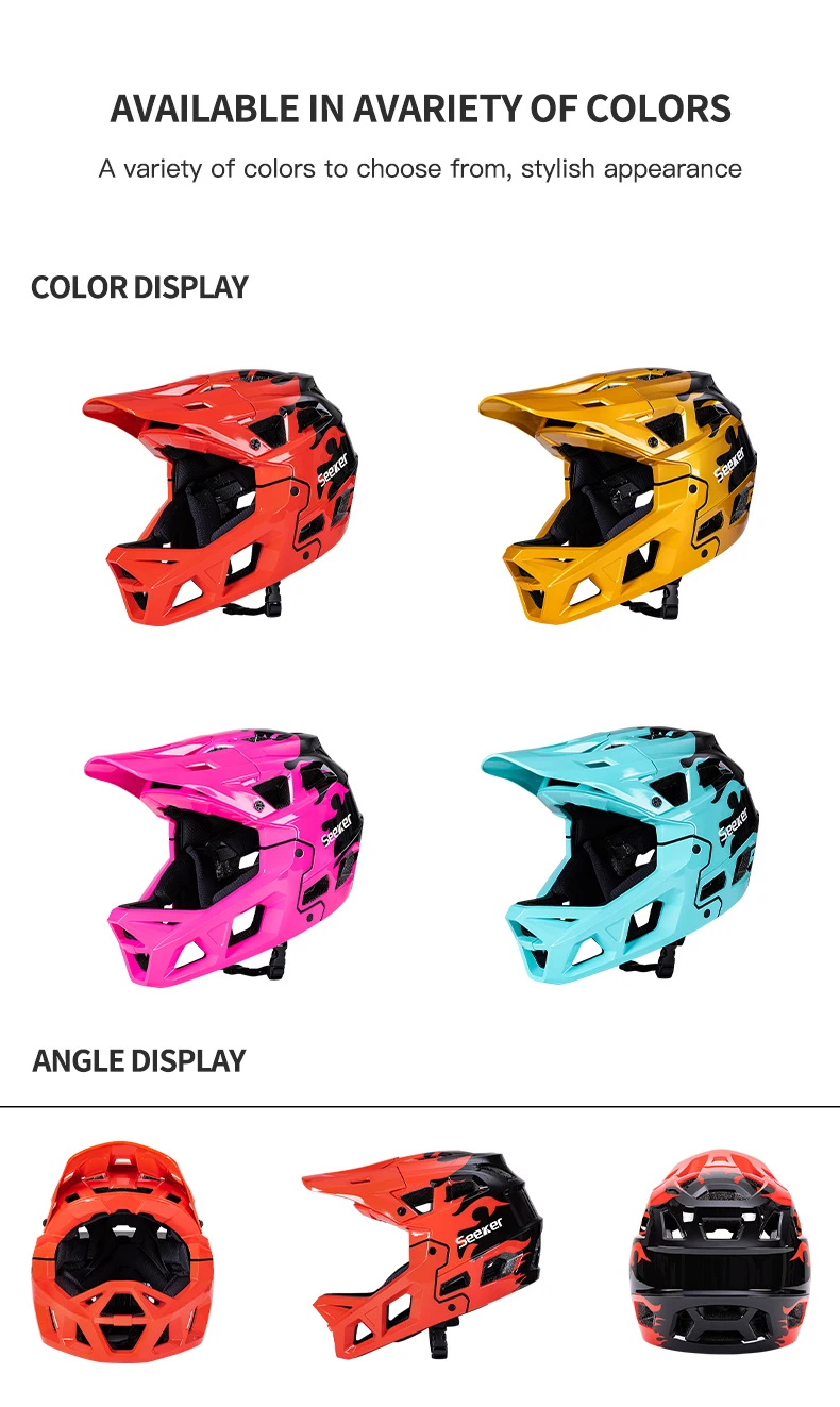 UMUSEEKER Fahrrad-Offroad-Vollvisierhelm mit Belüftung und atmungsaktivem Design für Mountainbike-Fahren und Downhill-Schutz – Detail 13
