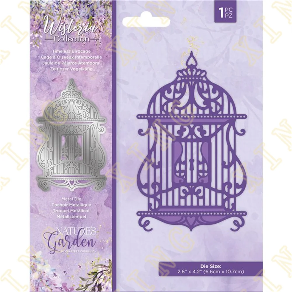 

Newest Timeless Birdcage Metal Cutting Dies for Diy Scrapbooking Crafts Stencils Maker Photo Album Template Handmade Decoration