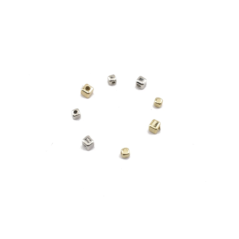 

500Pcs/Lot 2-2.5mm CCB Charms Loose Beads With Hole For Jewelry Making Supplies Diy Plastic Square Spacer Beads