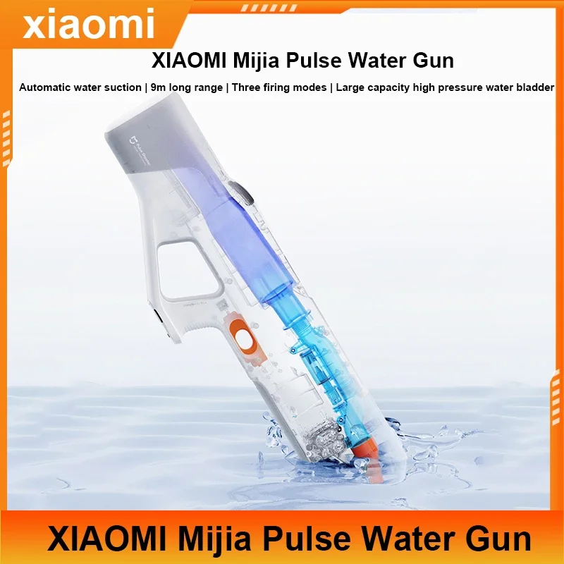 

NEW XIAOMI Mijia Pulse Water Gun Large Capacity 9m range Multiple firing Mode Safe High Pressure Water Gun For Summer Recreation