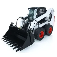 US Stock LESU 1/14 Hydraulic RC Loader Wheeled Skid-Steer Aoue Lt5H I6S Radio Cars Outdoor RC Heavy Machine Toys THZH1451 1