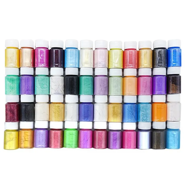 30ML Epoxy Resin Mica Pearl Powder Pigment Soap Candle Pearl Silver Gold Nail Glitter Powder DIY Decoration Car Paint Pigment