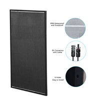 Panneau solaire 150W, cadre en aluminium léger, chargeur de batterie 12V, kit/système de panneaux photovoltaïques, maison, balcon, camping-car, RV 4