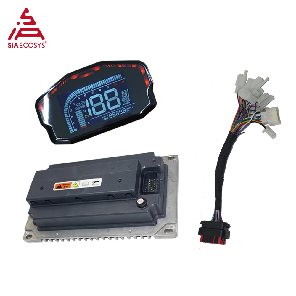 EM200-2sp CAN Controller with large Heat Sink with Adjustable DKD LCD-M LIN CAN-BUS communication optional LCD Speedometer us warehouse dkd lin can bus communication optional electric scooter lcd instrument speedometer display for votol controller