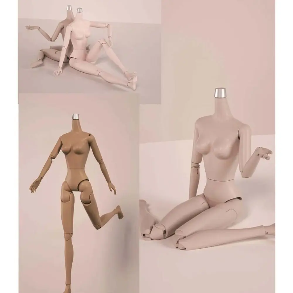 Birthday Gift Multi Joints 's Body Replacement White Skin 1/6 Model Body 26.5cm Height Movable BJD Body Mjd Accessories