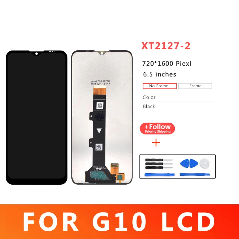 

6.5 Inch Premium Quality LCD Display For Motorola Moto G10 Touch Screen Pantalla For Moto G10 XT2127-2 LCD Replacement Parts