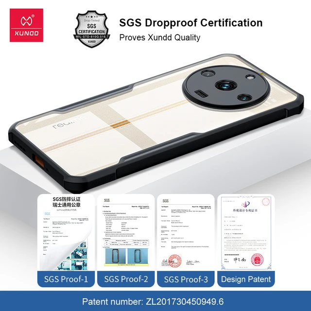 Xundd For Realme 11 4G Case For Realme 11 Pro Plus Pro + غطاء هاتف, شفاف مضاد للبصمة واقي من الصدمات