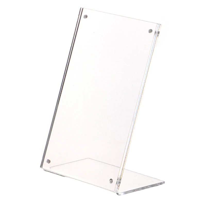 Photo Frame Acrylic Display Holder Transparent Photo Frame Acrylic Photocard Holder Picture Frame Price Tag Card Labels Poster Tag Display Stand Desktop Ornament