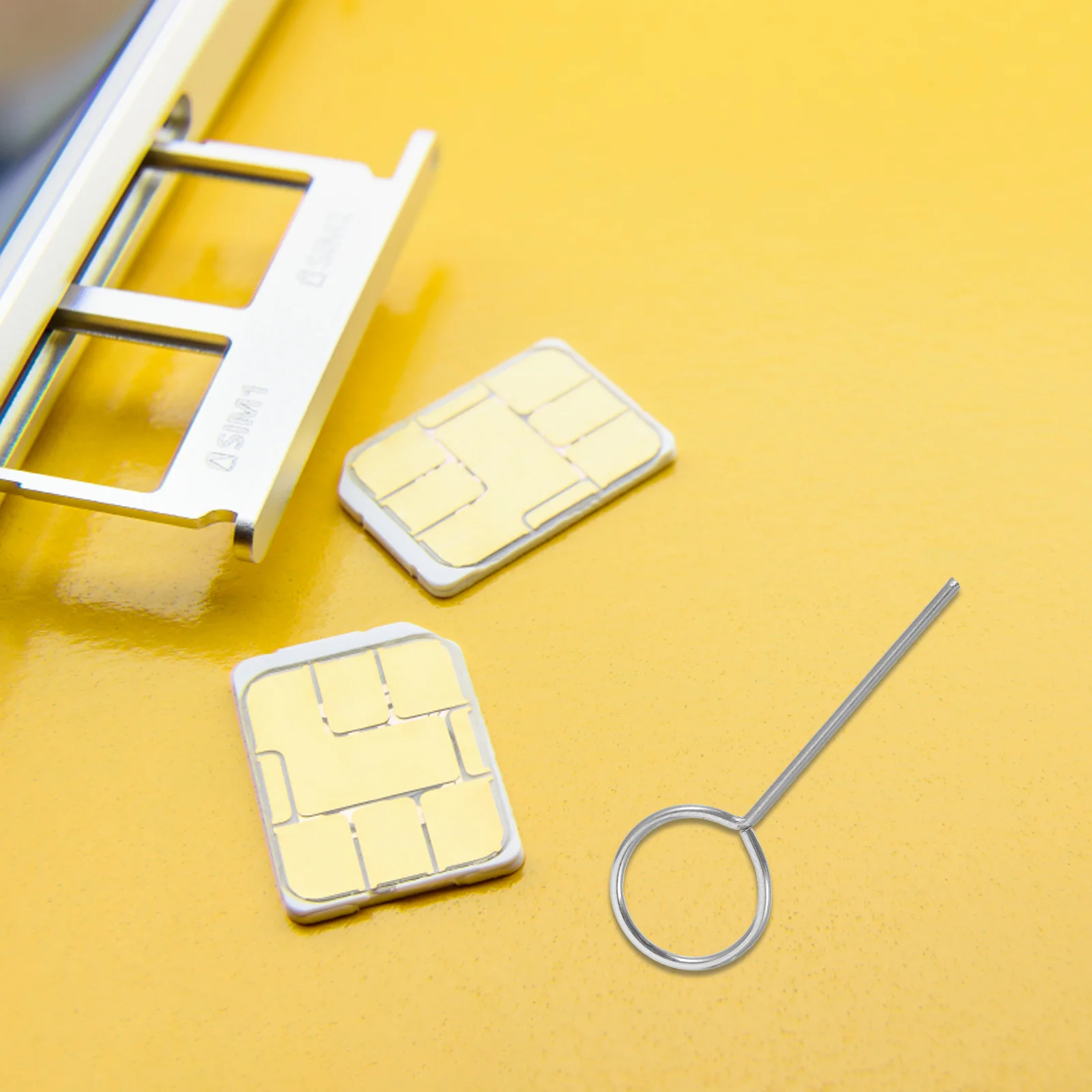 100 Stück Handy-Karten entferner Chip Cell Sim Tray Opener Pin Edelstahl Nadel entferner Xaiomi Handys