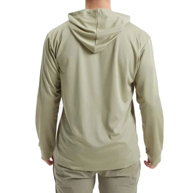 Tactical T-Shirts UPF Sun Protection Mens Long Sleeve Hoodie Casual Quick Dry T Shirts Hiking Cycling Sports Run Pullover Tops 5