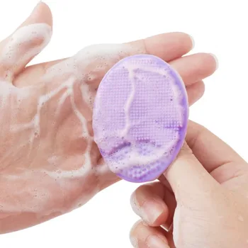Soft Silicone Face Brush Cleanser and Massager Manual Facial Cleansing Brush Exfoliating Silicone Face Scrubber for Women Man 1
