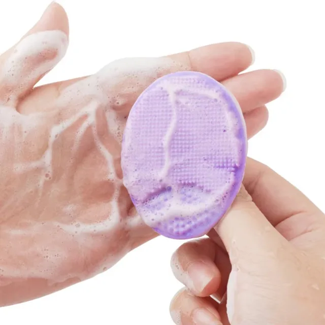 Soft Silicone Face Brush Cleanser and Massager Manual Facial Cleansing Brush Exfoliating Silicone Face Scrubber for Women Man 1