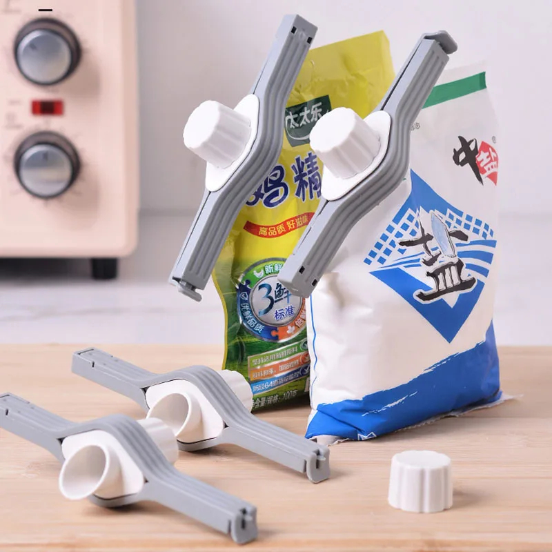 Tappo a vite Clip di tenuta sacchetto di condimento sacchetto di sale in polvere di latte Clip di tenuta Clip di conservazione di Snack Gadget accessori da cucina