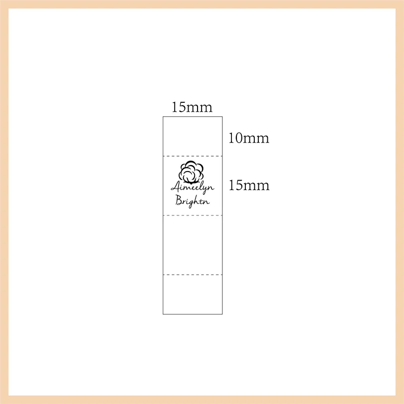 Twill Labels for Clothes,Sewing Accessories, Brand Tags,Cotton Fabric, , 15x50mm, Xw5532