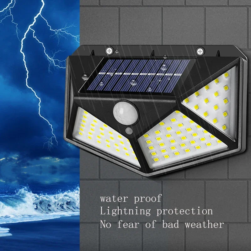 Solar Outdoor LED Lighting Waterproof Motion Sensor Light for Garden Fences Courtyards Porches Paths Wall Lamp IP65 Home Fixture the garden of forking paths