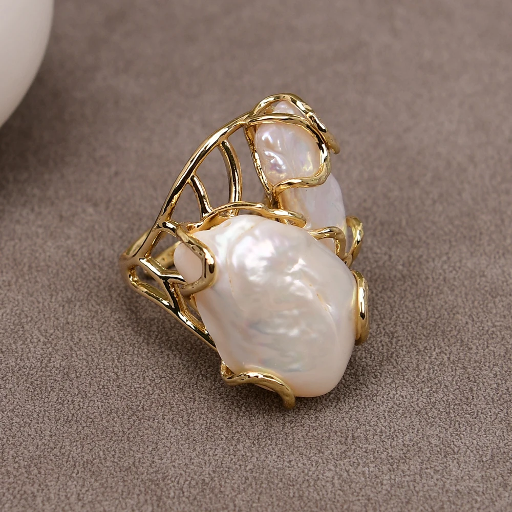 Anillo Biwa Oro/perla - Purificacion Garcia España