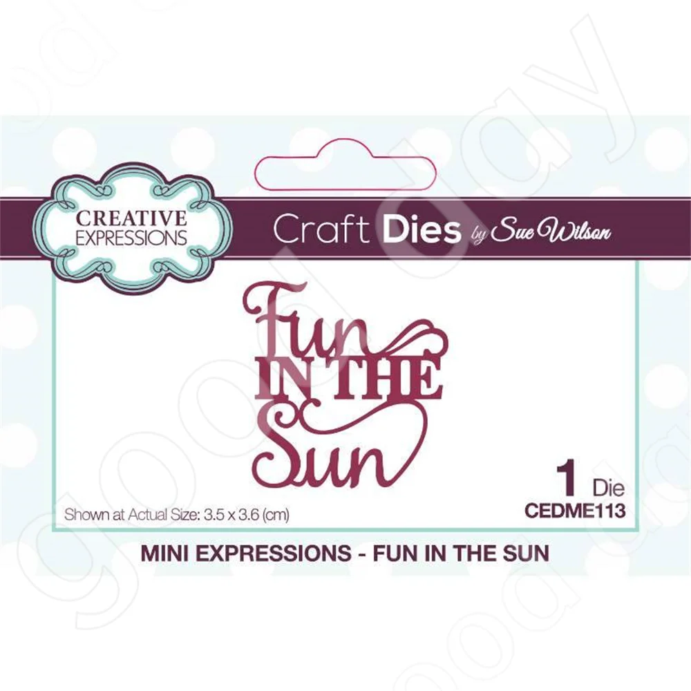 

2022 Arrival New Fun In The Sun Craft Die Metal Cutting Dies Scrapbook Diary Decoration Embossing Template Diy Greeting Card