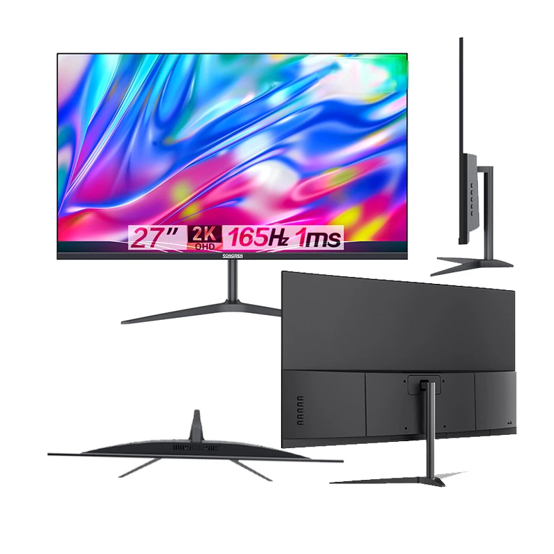 27 "Pc Desktop Senza Cornice 2K 27 Pollici 1K 24 144Hz Monitor Da Gioco Personalizzazione Lcd