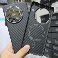 Case for 1+ Oneplus 13 Magsafe Strength Magnetic Real Carbon Fiber Aramid Cell Mobile Phone Protective Cover Protection Shell 1