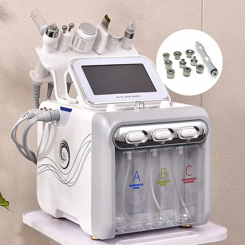 Hot selling hydro Microdermabrasion machine diamond hydra 6 in1 h202 beauty machine facial