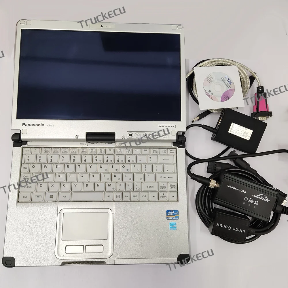 

CF C2 laptop with forklift truck diagnostic tool for Linde Canbox doctor linde pathfinder software+Jungheinrich Judit Incado box