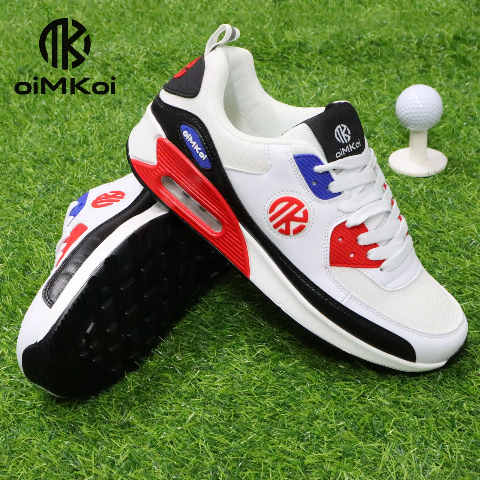 OIMKOI New Men's Golf Shoes Soft and Comfortable Non-slip Outdoor Golf Training Shoes 3
