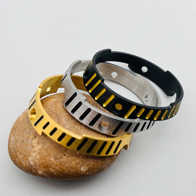 Mod 47Mm Sliver Black Gold Case Armor Protector Cover Per Seiko In Scatola Sne497 Sne498 Sne518 Sne533 Parti Di Riparazione Della Cassa Dell'Orologio