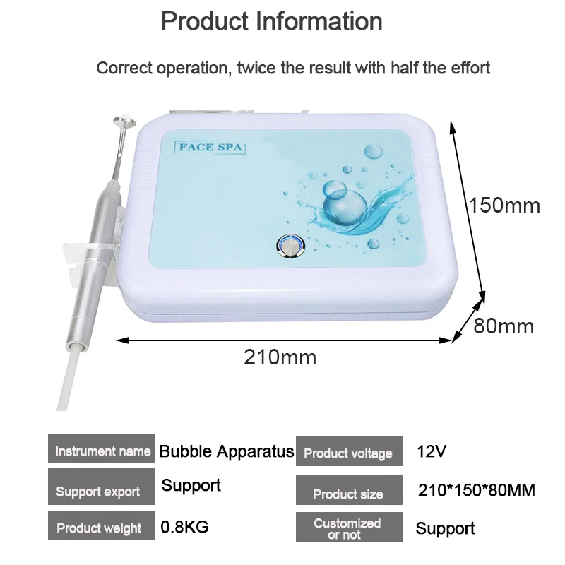 New Magic Oxygen Bubble Beauty Instrument Cleansing Facial Mites Skin Whitening Rejuvenation Management Salon Home Use Device 6
