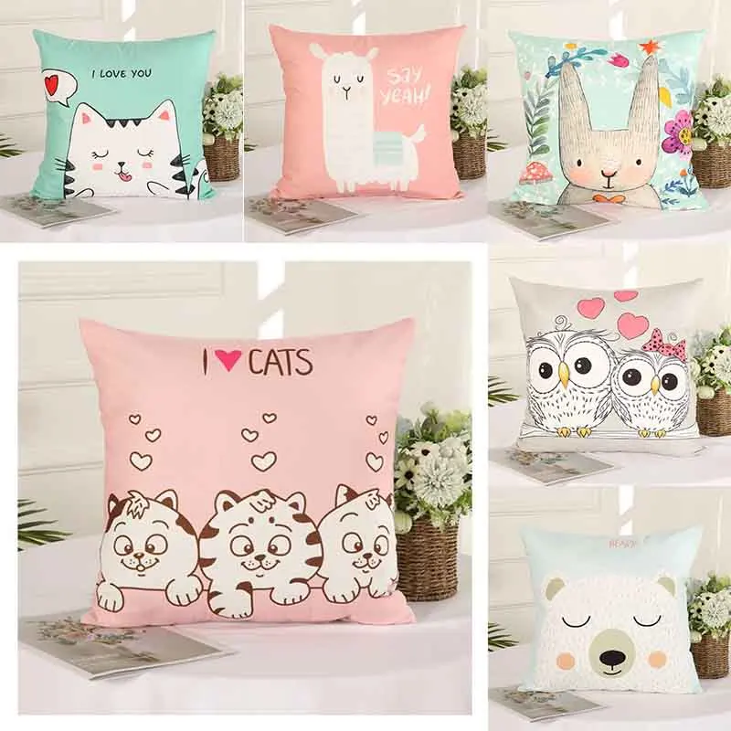 

Роскошный чехол для подушки для домашнего декора с рисунком Совы котенка