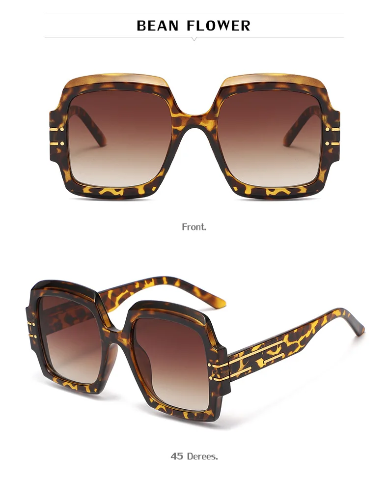 Vintage Oversized Sunglasses For Women Quality Black Gradient_voghion.com