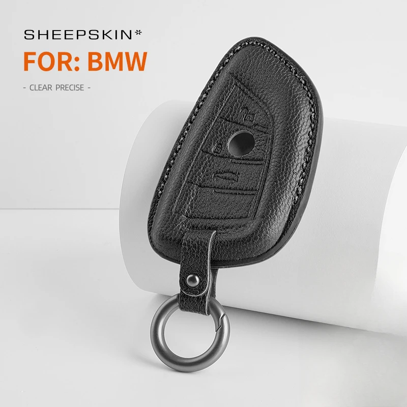 

Car Key Case For Bmw X2 X3 X4 X5 X6 X7 325li 530 3 5 Series Sheepskin Car Keychain for bmw