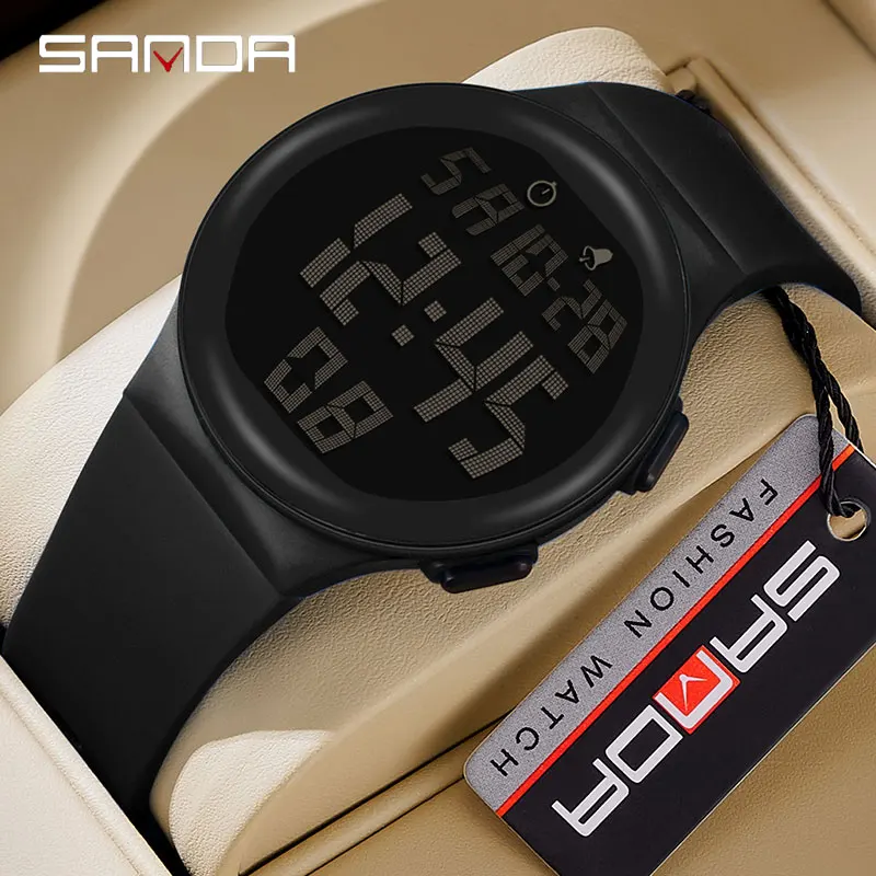 

SANDA Sport Watch Fashion Military LED Electronic Watch For Men Military Waterproof Stopwatch Japan Battery Digital Wristwatch