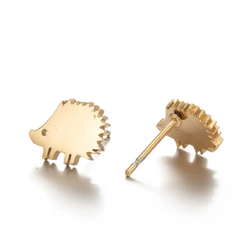 Lustige kleine Schweine Damen Ohrringe Tier Schaf Schildkröte Edelstahl Ohrring Komponenten Ohr Piercing Ohrstecker Zubehör – Detail 2