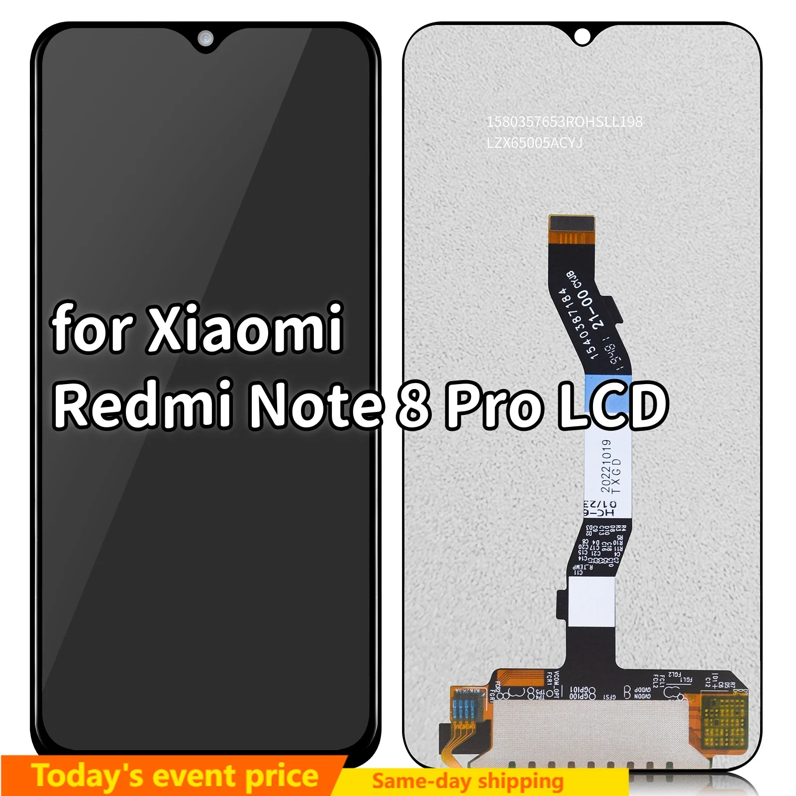 

ЖК-дисплей с сенсорным экраном и дигитайзером в сборе для Xiaomi Redmi Note 8 Pro 6,53 ''для Redmi Note8 Pro M1906G7I