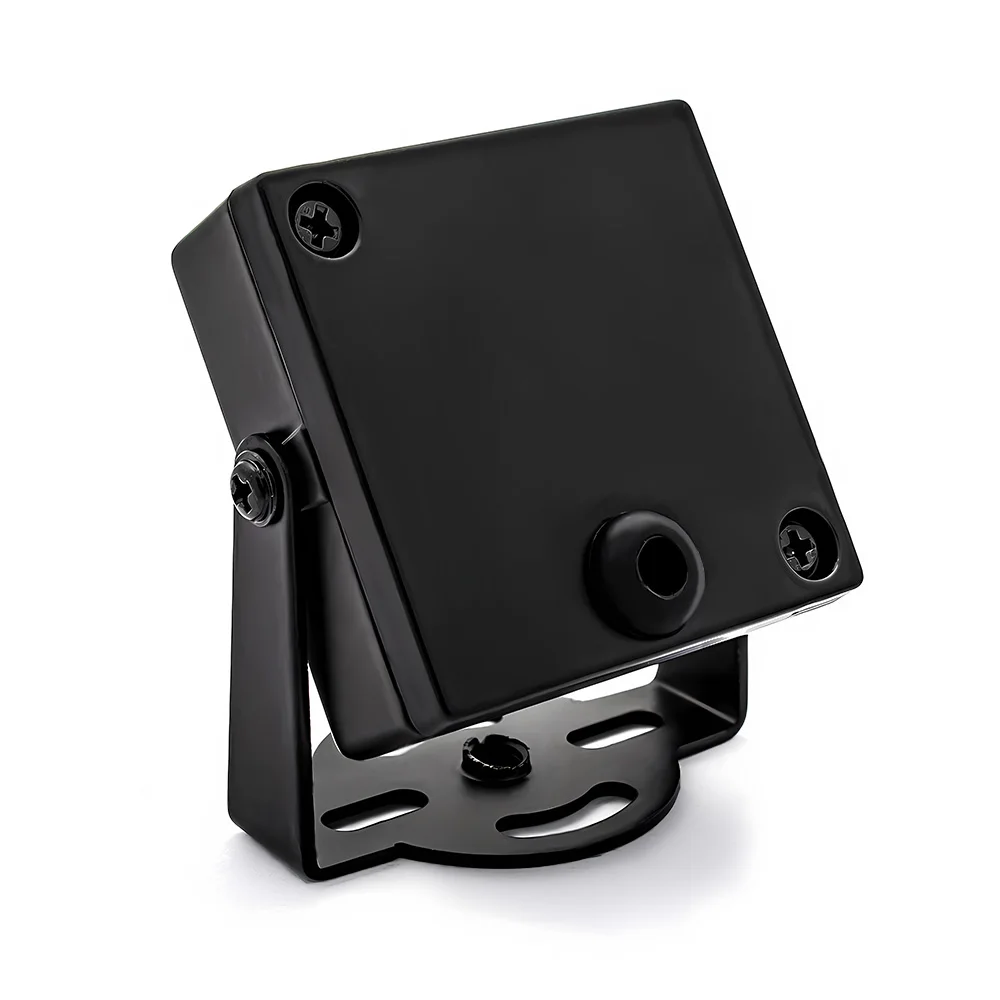 Alloggiamento in metallo mini per telecamera CCTV con attacco M12 e staffa per modulo scheda 32x32mm, per telecamere di sicurezza e sorveglianza industriale da interno - immagine 6