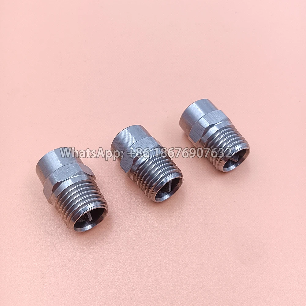 1/8" 1/4" 3/8" 1/2" 3/4" BSP 304 Stainless Steel Solid Cone Atomizing Spray Nozzle Dedusting 6